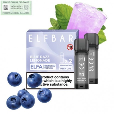 Pod Elfa blue razz lemonade 20mg