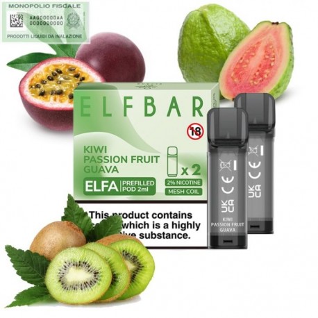 Pod Elfa Kiwi passion fruit guava 20mg